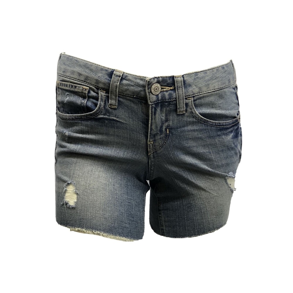 Express Women's Mid-rise Jean Shorts Distressed / Cut-Off Size 00 NWT